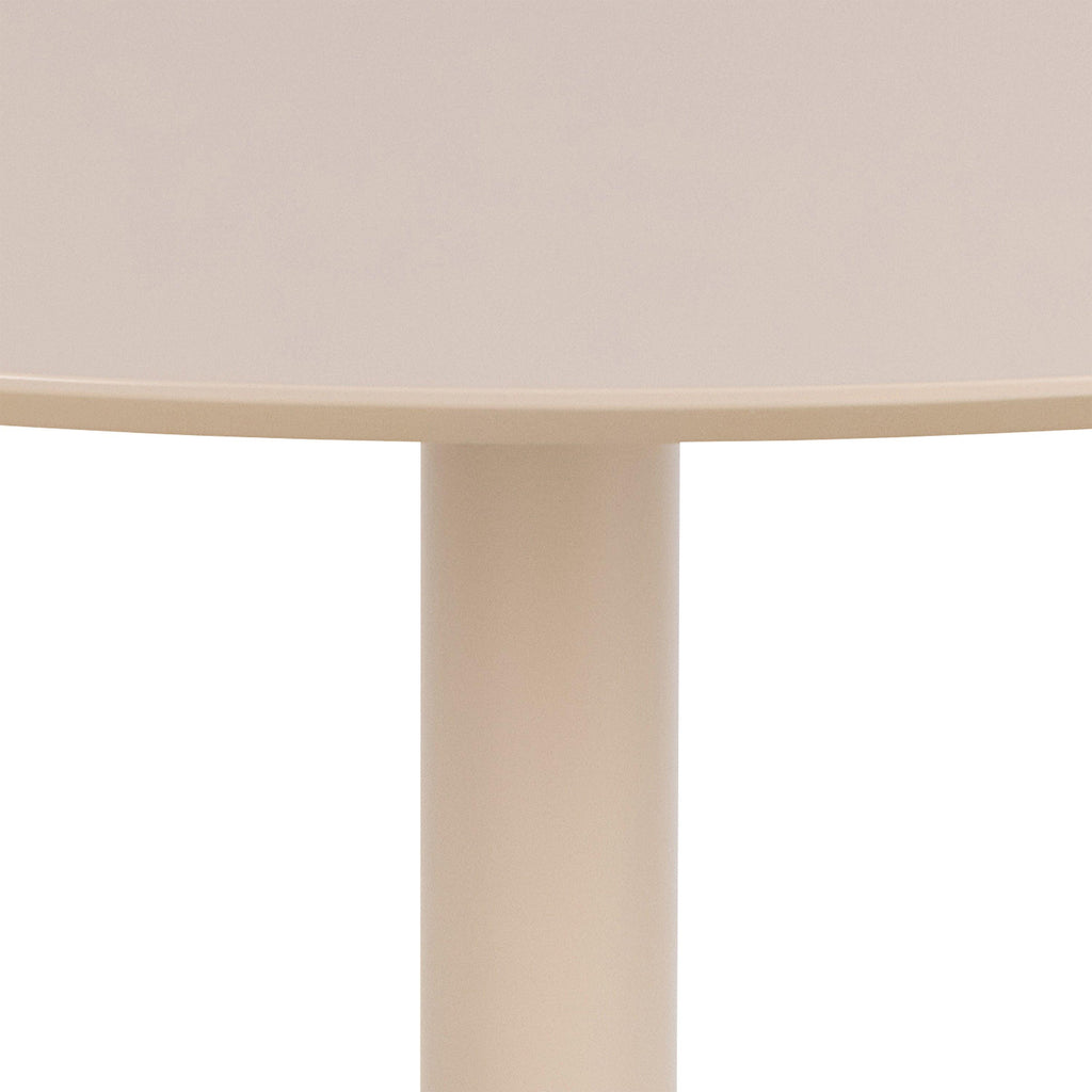 Ibiza Round Dining Table with Beige Top and Matt Beige Base 110x74cm - image 8