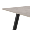 Wicklow Rectangular Dining Table in Grey/Black 140x80cm includes 4 Brooke Dining Chairs in Monza Beige - image 5