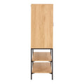 Jaipur Cabinet 2 Doors 3 Shelves with Oak Lamella Front - image 3