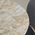 Malta Ceramic Round Dining Table Brown/Black 90x75 cm - image 3