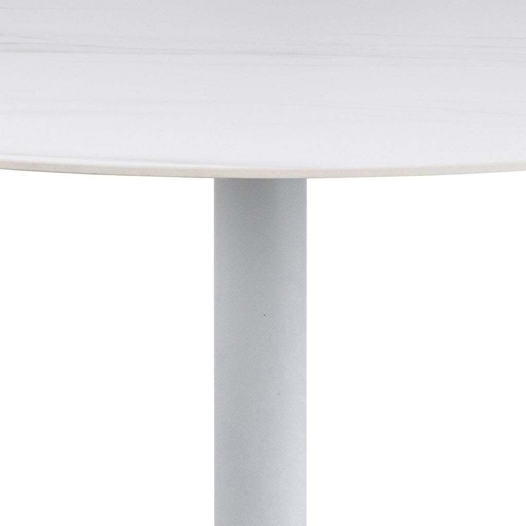 Malta Round Bar Table in Ceramic White - image 5