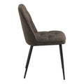 Wicklow Ceramic Dining Table Brown/Black 140x80cm includes 4 Brooke Dining Chairs in Taupe - image 9