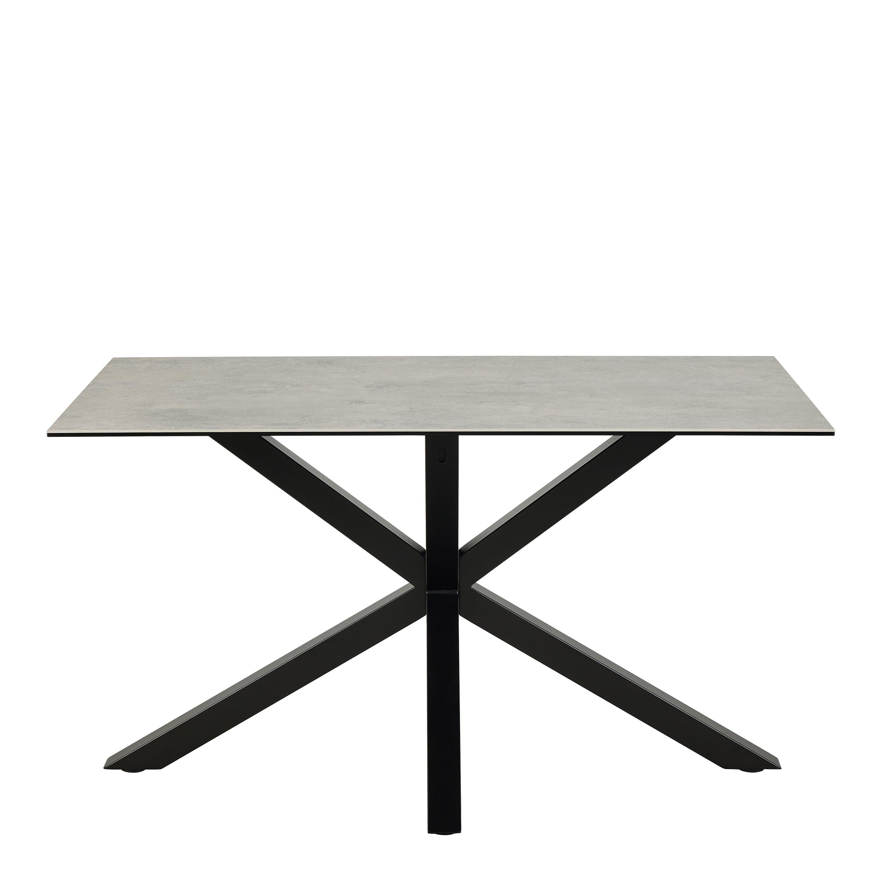 Heaven Dining Table with Ceramic Grey Top 135cm - image 2