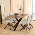 Heaven Dining Table with Ceramic Rusty Brown Top 135cm - image 3