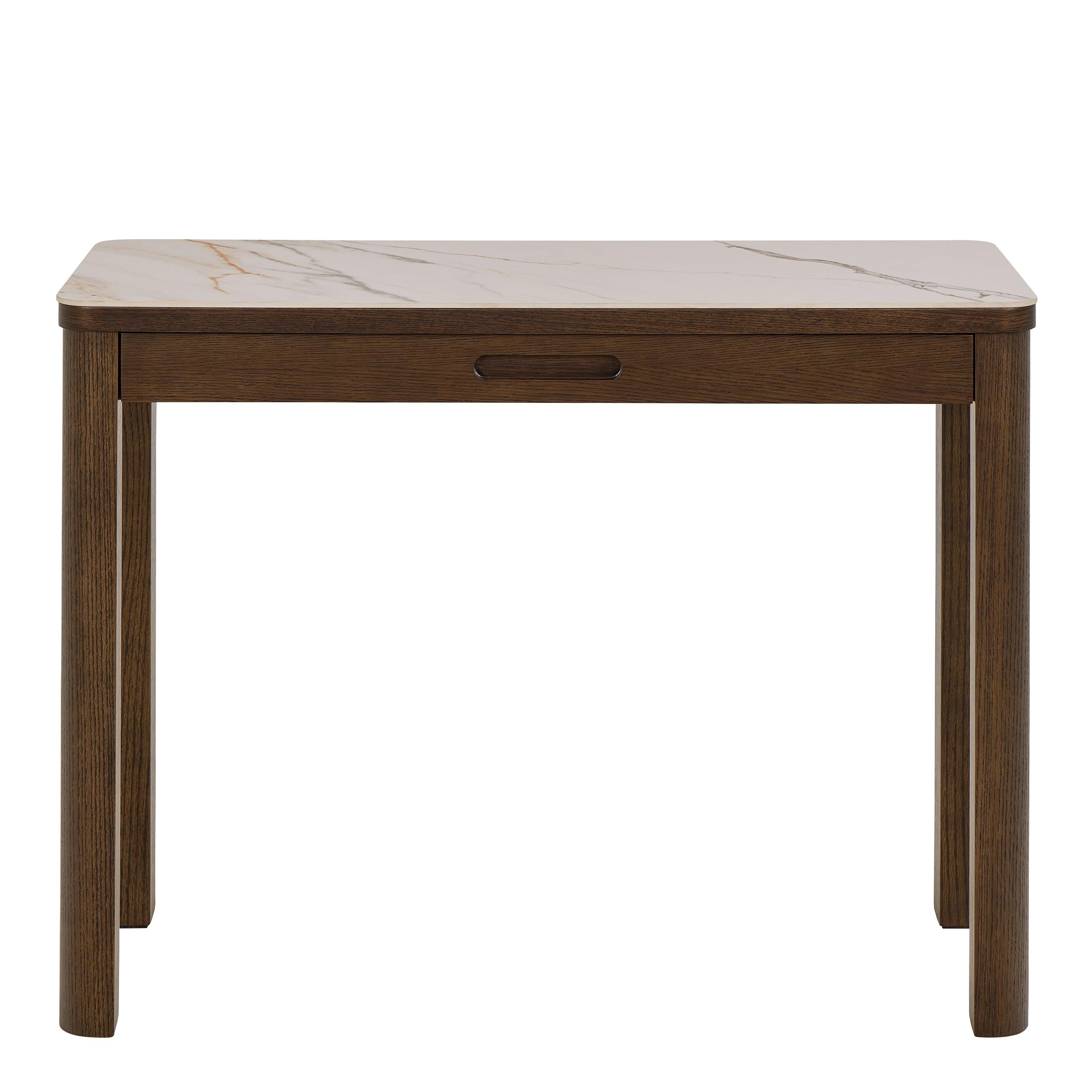 Southampton Console Table 1 Drawer in Cream Ceramic - image 2
