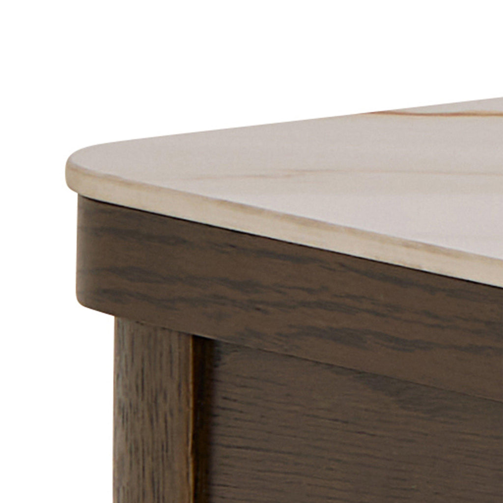 Southampton Console Table 1 Drawer in Cream Ceramic - image 8