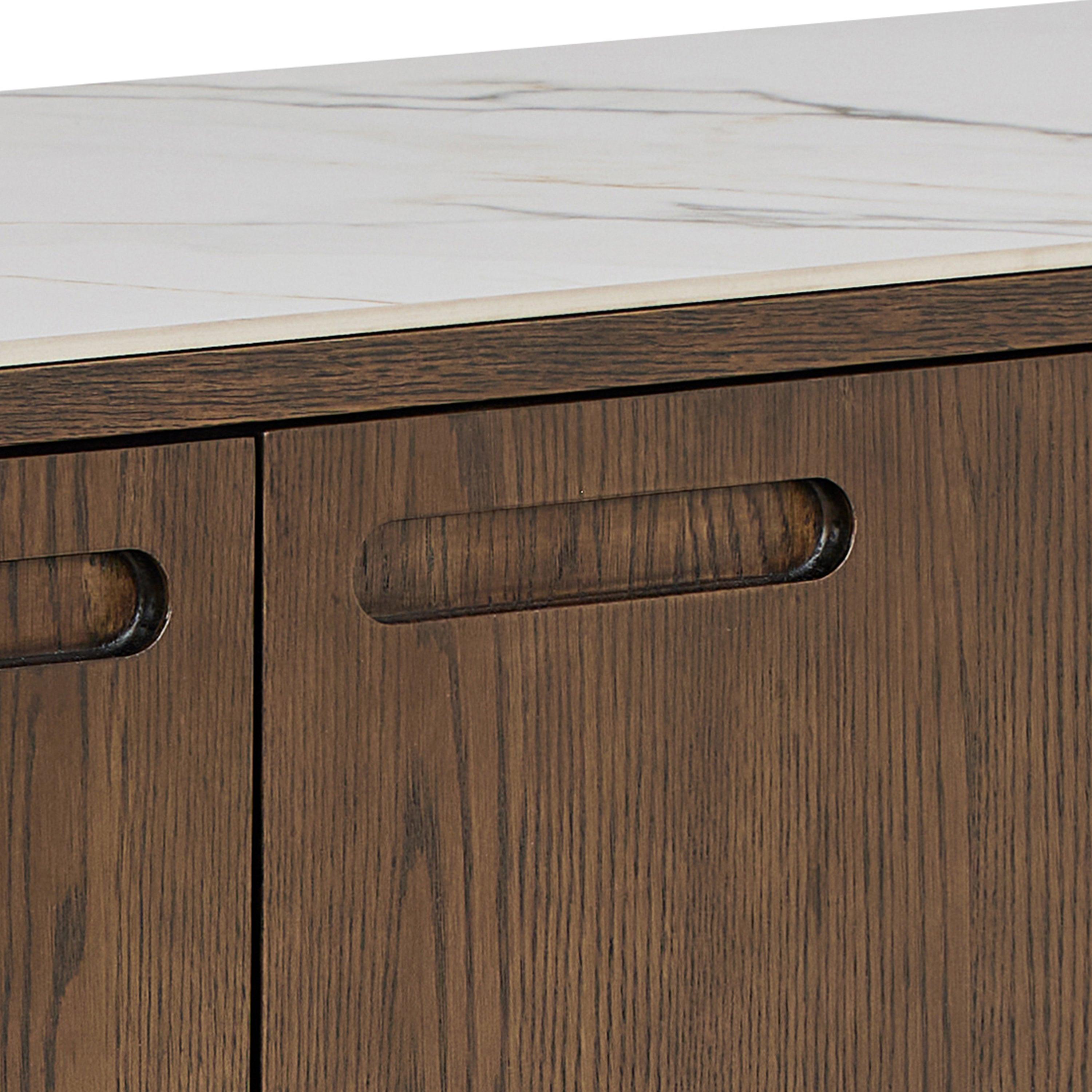 Southampton Sideboard with 2 Doors 2 Drawers and 2 Shelves in Cream Ceramic - image 11