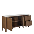 Southampton Sideboard with 2 Doors 2 Drawers and 2 Shelves in Cream Ceramic - image 4