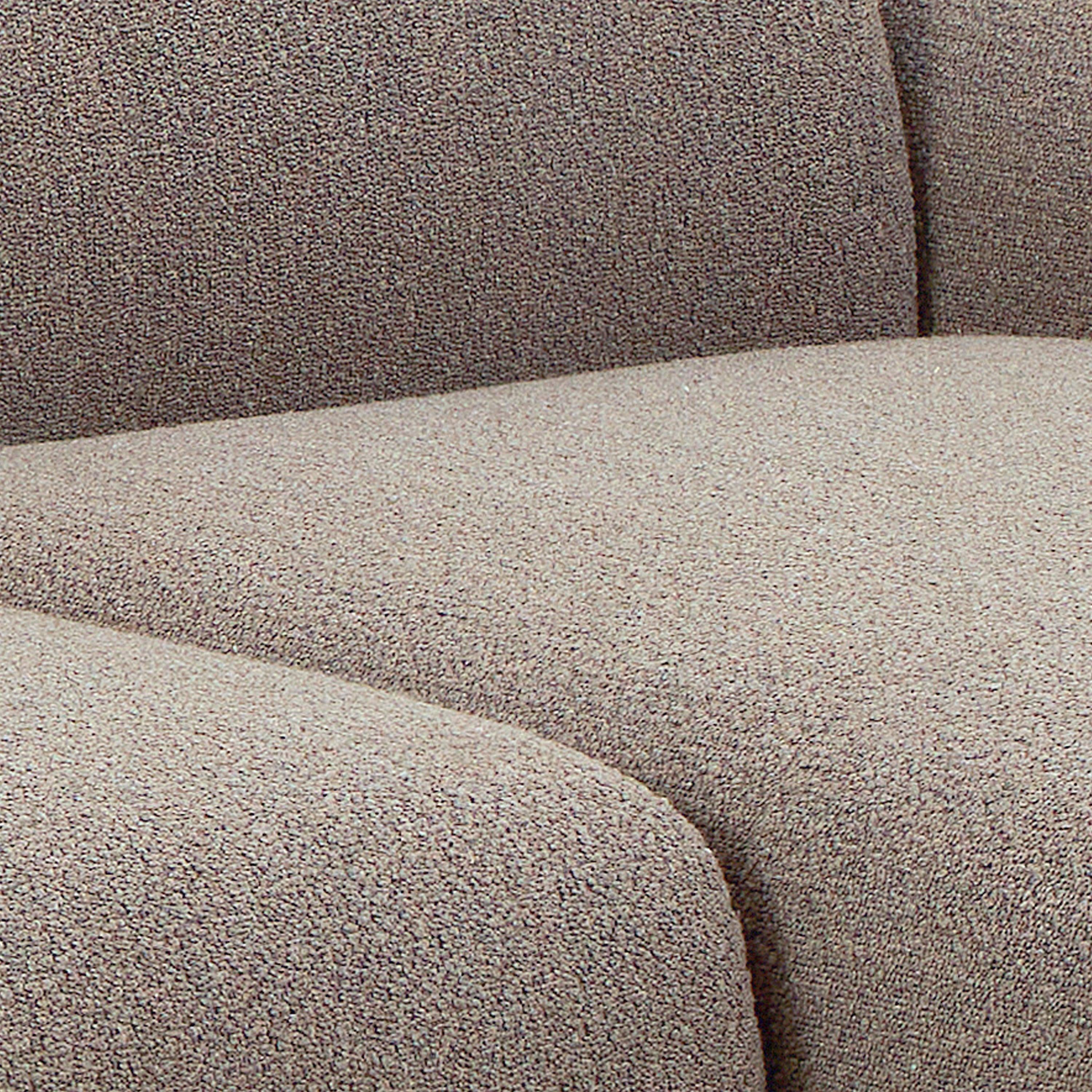 Midfield Right Hand Facing 2 Seater Chaise Longue in Boucle Beige Fabric - image 11