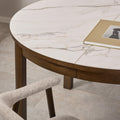 Southampton Round Extendable Dining Table in Cream Ceramic 120cm - image 5