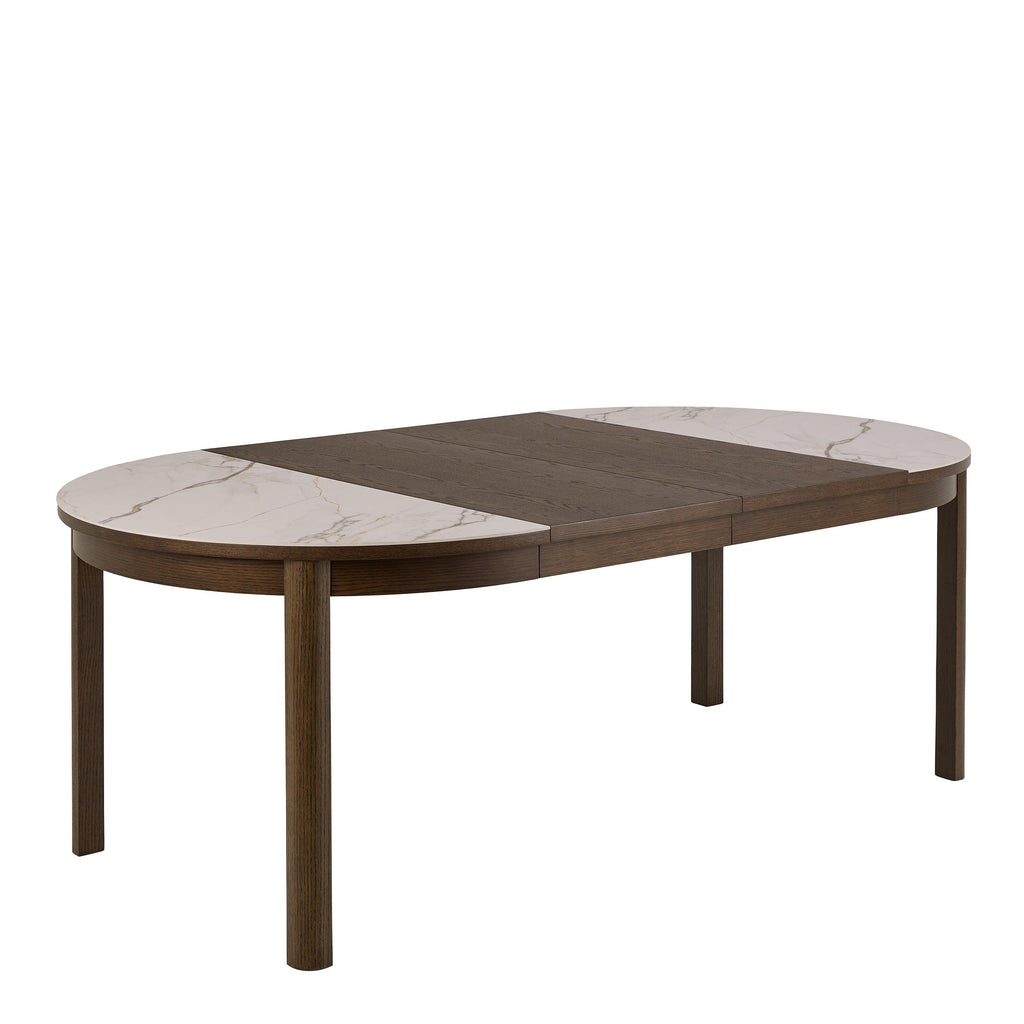 Southampton Round Extendable Dining Table in Cream Ceramic 220cm