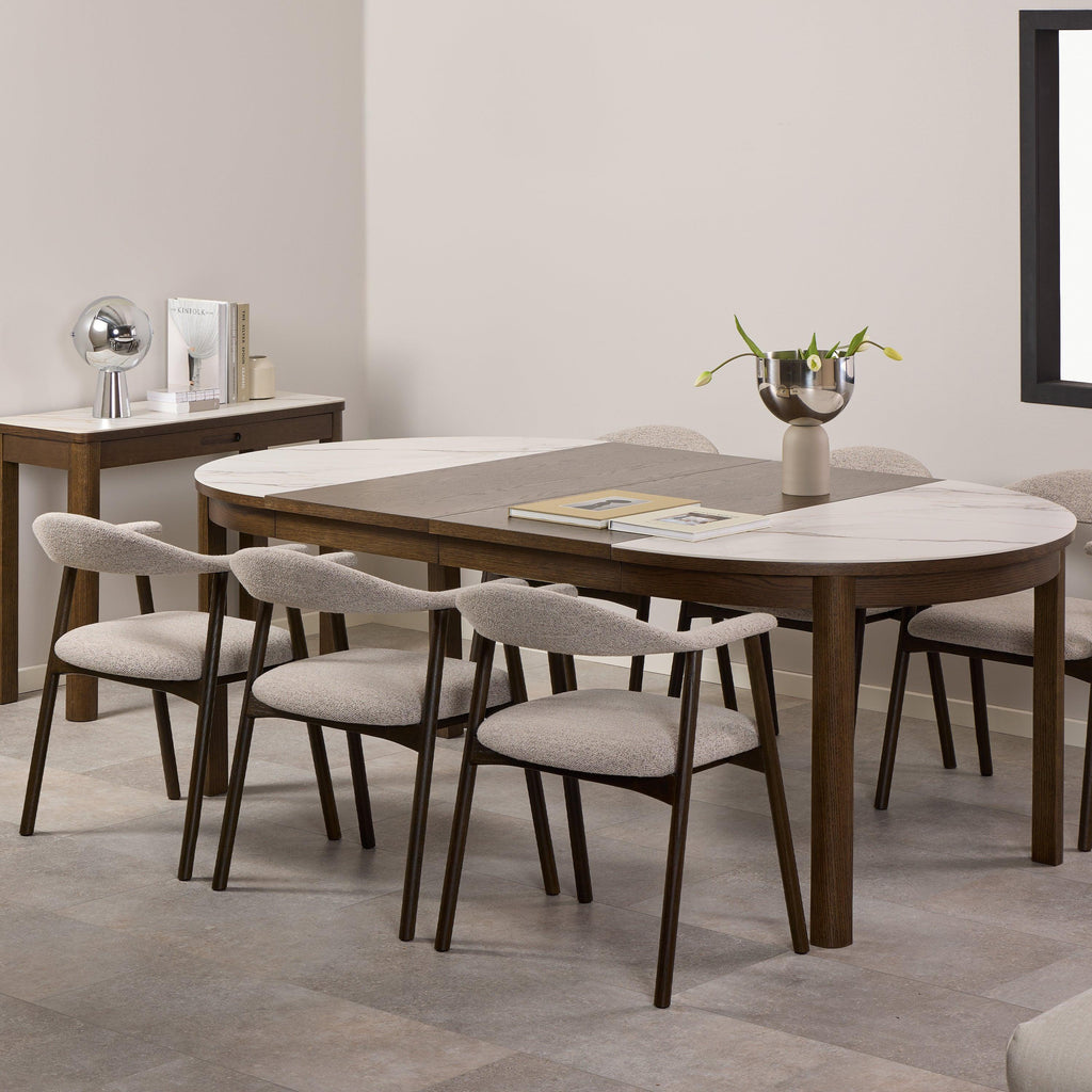 Southampton Round Extendable Dining Table in Cream Ceramic 220cm - image 5