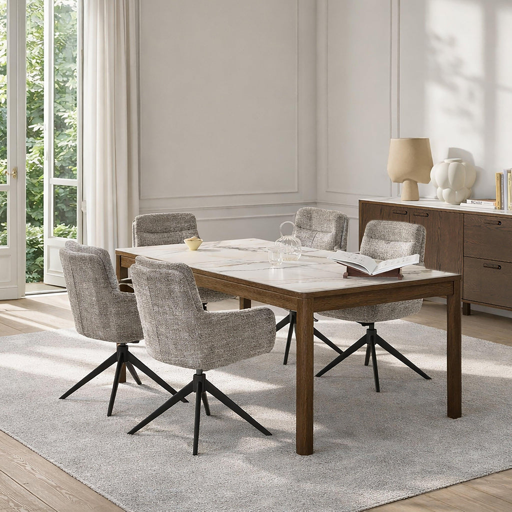 Southampton Dining Table in Cream Ceramic 180x90cm - image 3