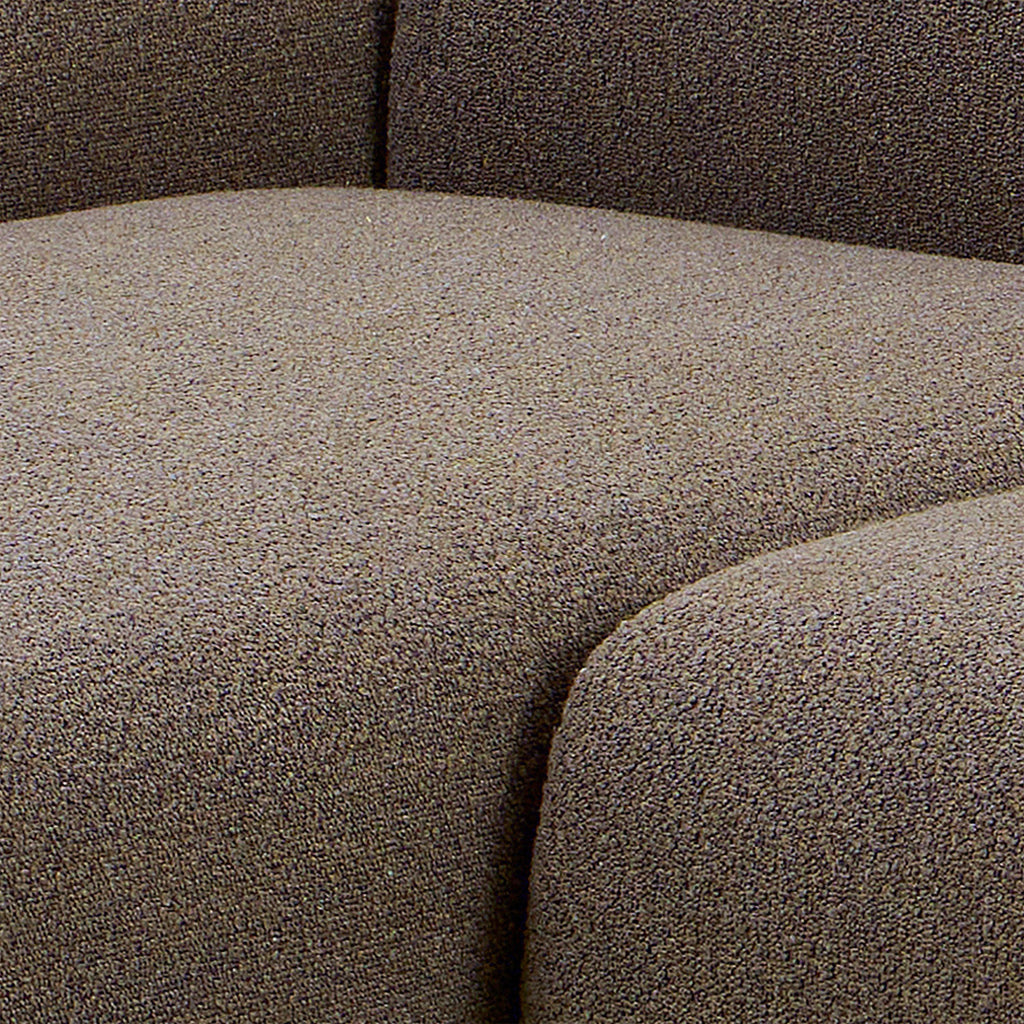 Midfield Left Hand Facing 2 Seater Chaise Longue in Boucle Taupe Fabric - image 11