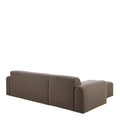 Midfield Left Hand Facing 2 Seater Chaise Longue in Boucle Taupe Fabric - image 3