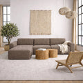 Midfield Left Hand Facing 2 Seater Chaise Longue in Boucle Taupe Fabric - image 5