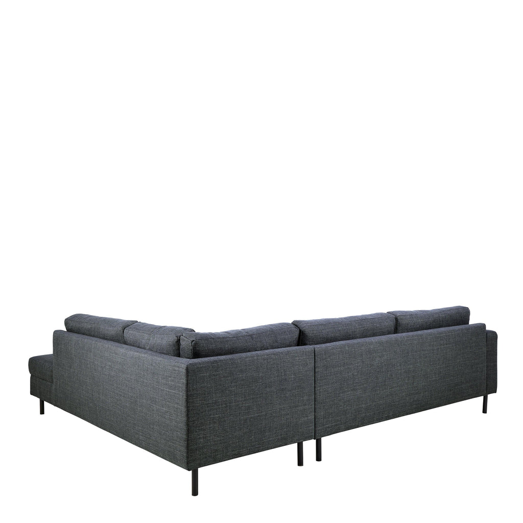 Omaha Right Hand Facing Corner Sofa in Dark Grey Fabric - image 2