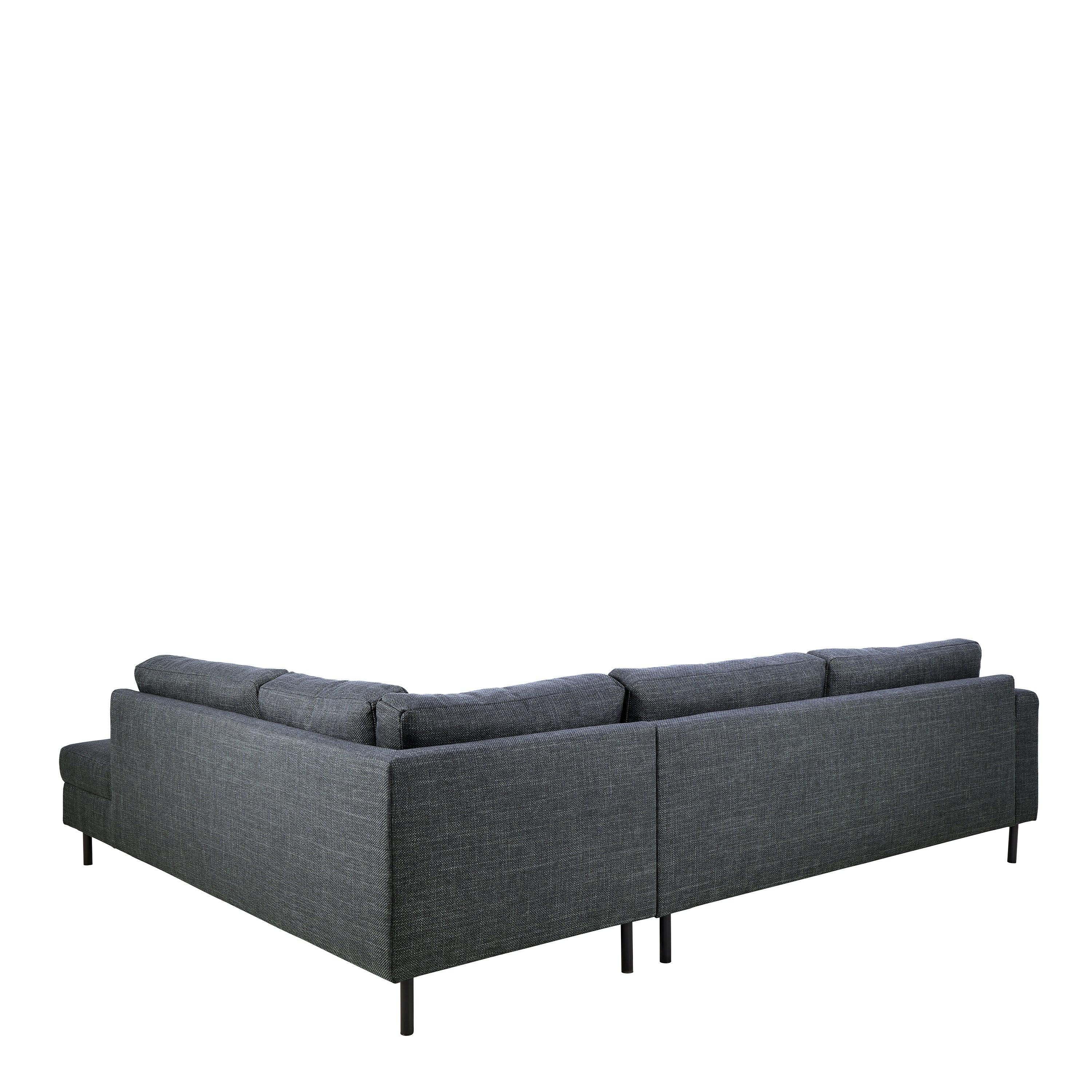 Omaha Right Hand Facing Corner Sofa in Dark Grey Fabric - image 2