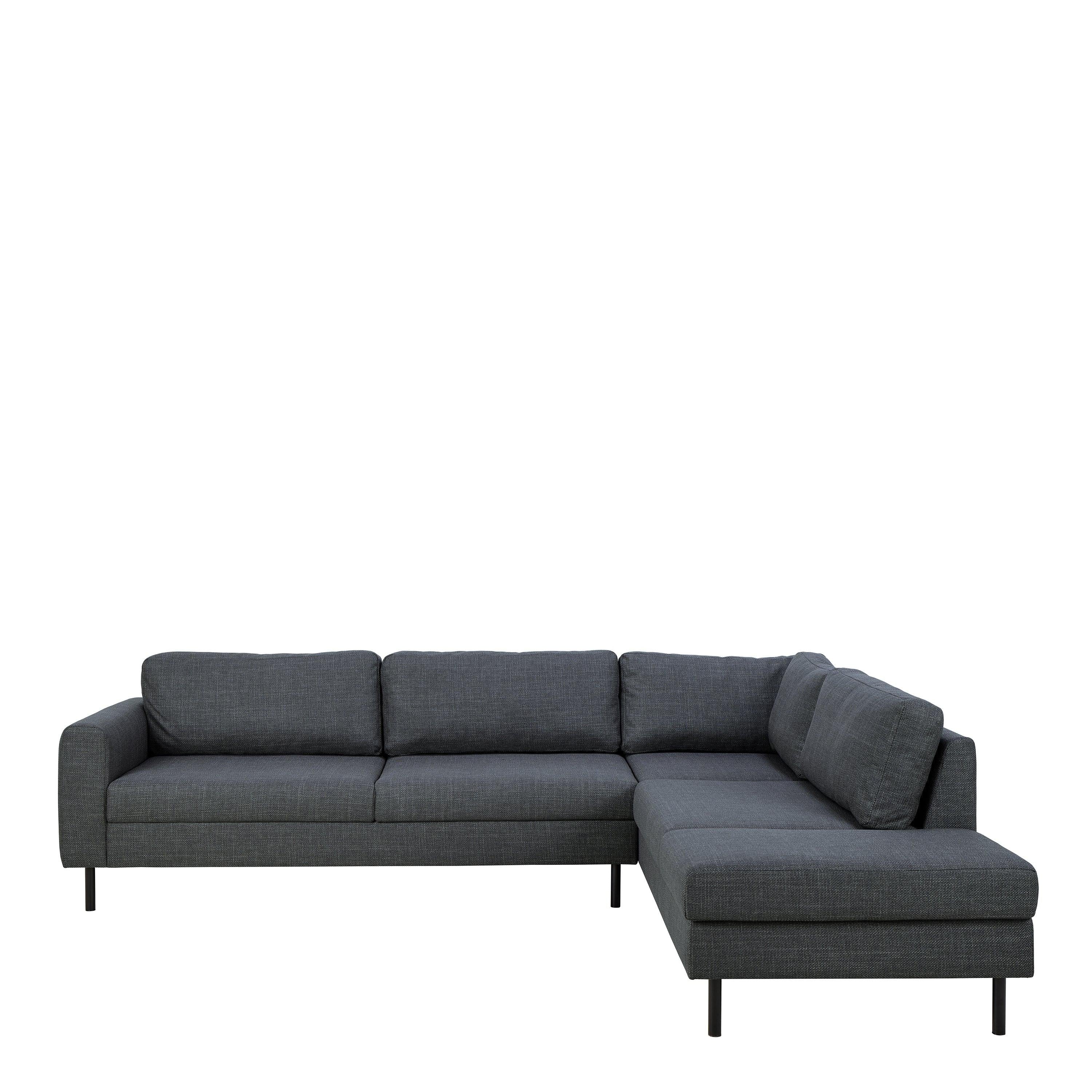 Omaha Right Hand Facing Corner Sofa in Dark Grey Fabric - image 3