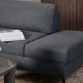Omaha Right Hand Facing Corner Sofa in Dark Grey Fabric - image 5