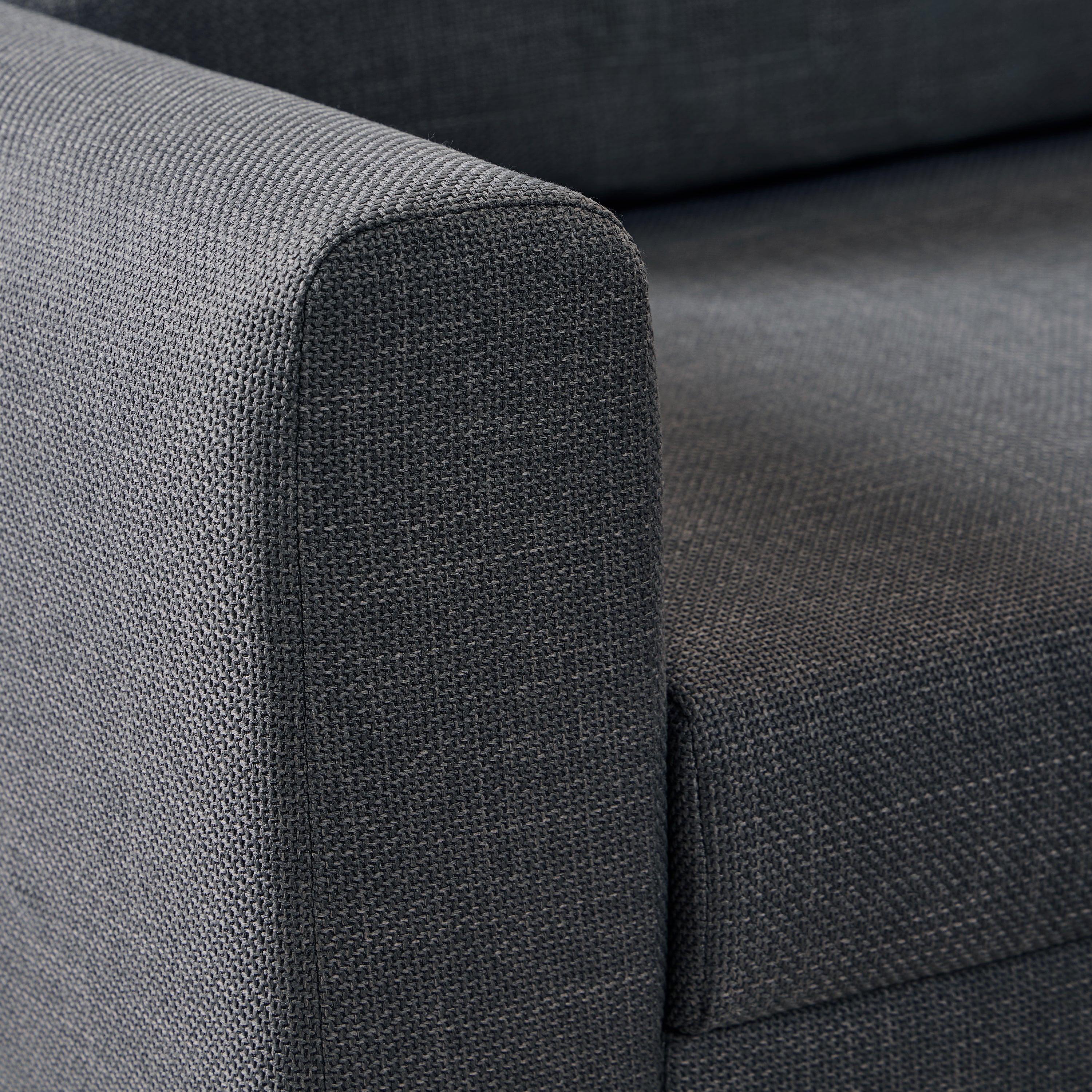 Omaha Right Hand Facing Corner Sofa in Dark Grey Fabric - image 7