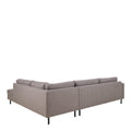 Omaha Right Hand Facing Corner Sofa in Light Grey Brown Fabric - image 3