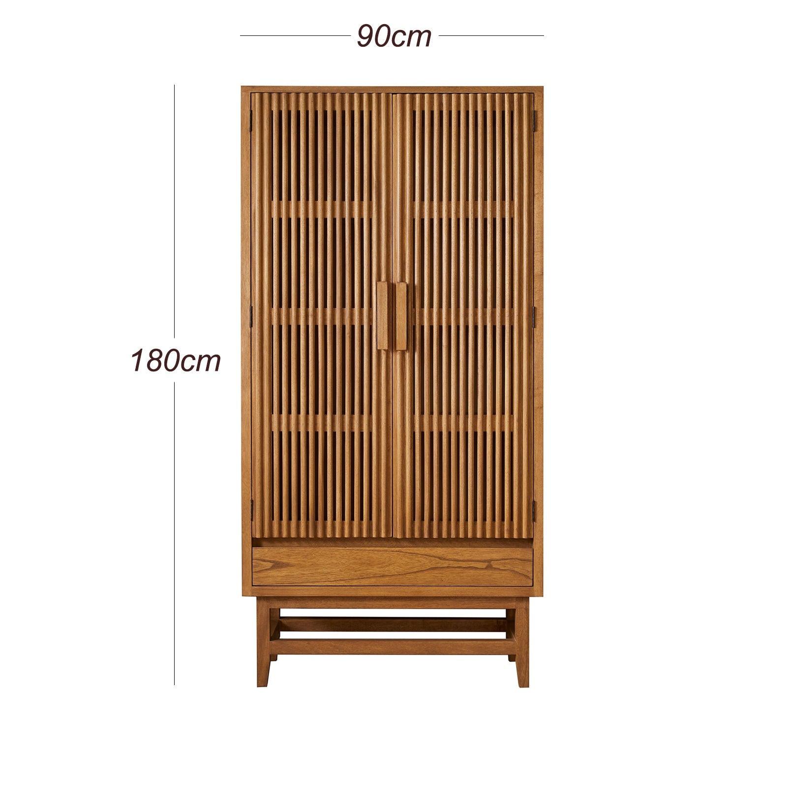 Melia Light Oak Wardrobe with Drawer