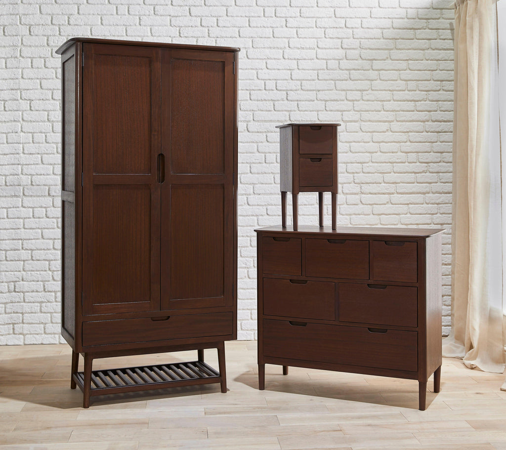 Norway Dark Walnut Wardrobe
