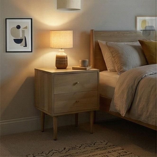 Minimalist Mango Wood Oslo Bedside Table