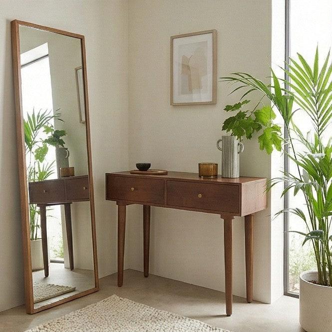 Scandinavian Walnut Oslo Console, Dressing Table, and Desk