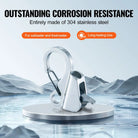 Boat Anchor Hook, 304 Stainless Steel Slide Anchor, Knotless Anchor System With Quick Release, Boat Anchor Hook Clips For 3/8" - 5/8" Boat Anchor Rope, Easy To Use, Holds 3700 LBS Haslam Living